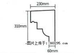 产品分解图型 - 檐口线，型号：SX311-YK-3，规格：230x310mm(3) - 咸阳三象EPS建材 xianyang.sx311.cc